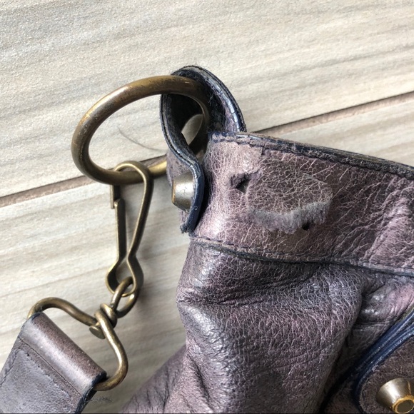 RARE 06 Ink BALENCIAGA Purple Blue Black First Bag - Picture 4 of 9